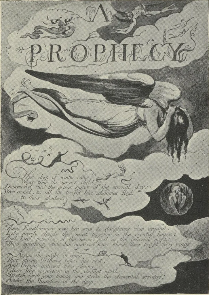 An illustration from William Blake,, 1910, leaf 88