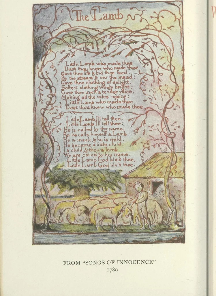 An illustration from William Blake,, 1910, leaf 9