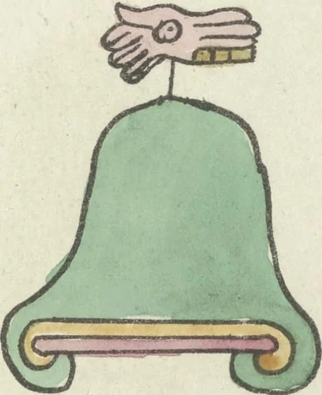 An illustration from Histoire de la nation Mexicaine, depuis le départ d'Aztlan jusqu'à l'arrivée des conquérants espanols (et au delà 1607) : manuscrit figuratif acompagné de texte en langue Nahuatl ou Mexicaine suivi d'une traduction en français, 1893, leaf 32
