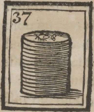 An illustration from Codicile de Jérome Sharp, professeur de physique amusante; où l'on trouve, parmi plusieurs tours dont il n'est point parlé dans son testament, diverses récréations relatives aux sciences & beaux-arts. Pour servir de troisième suite à la Magie blanche dévoilée, 1791, leaf 111