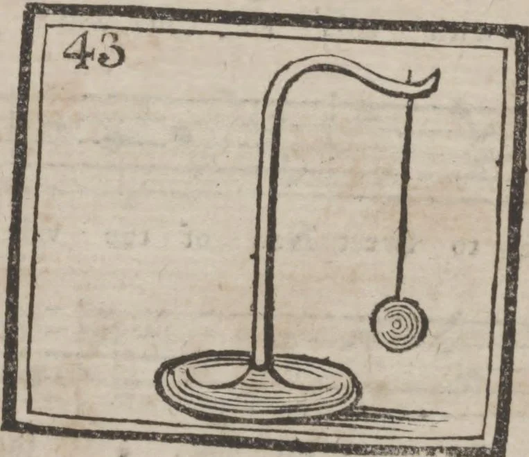An illustration from Codicile de Jérome Sharp, professeur de physique amusante; où l'on trouve, parmi plusieurs tours dont il n'est point parlé dans son testament, diverses récréations relatives aux sciences & beaux-arts. Pour servir de troisième suite à la Magie blanche dévoilée, 1791, leaf 149