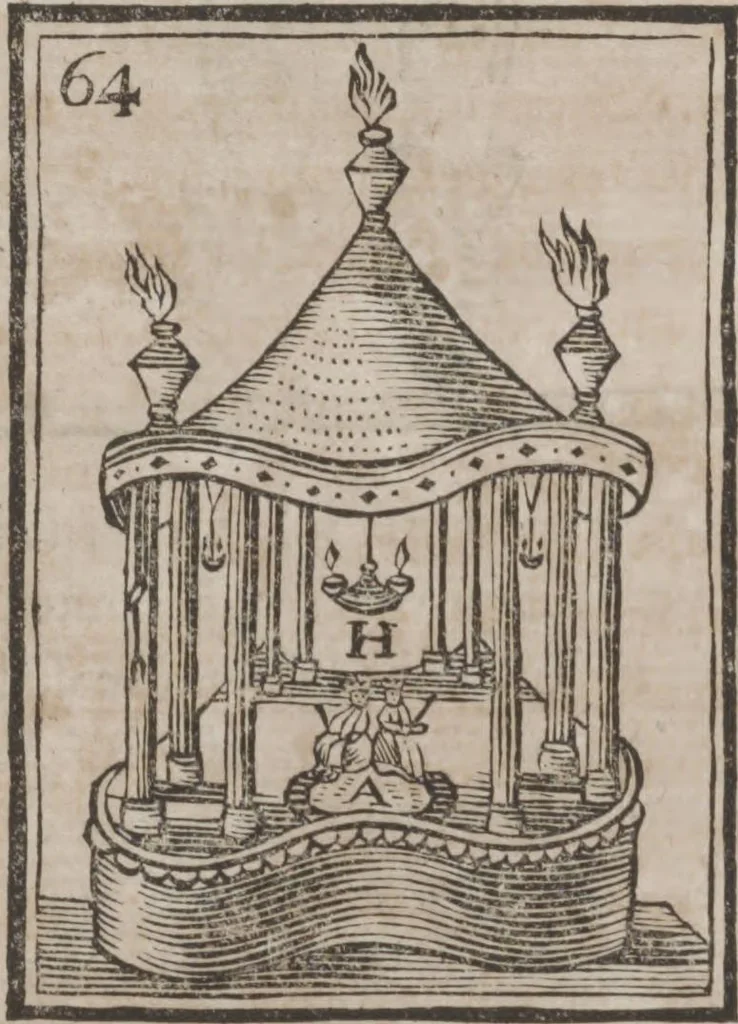 An illustration from Codicile de Jérome Sharp, professeur de physique amusante; où l'on trouve, parmi plusieurs tours dont il n'est point parlé dans son testament, diverses récréations relatives aux sciences & beaux-arts. Pour servir de troisième suite à la Magie blanche dévoilée, 1791, leaf 252