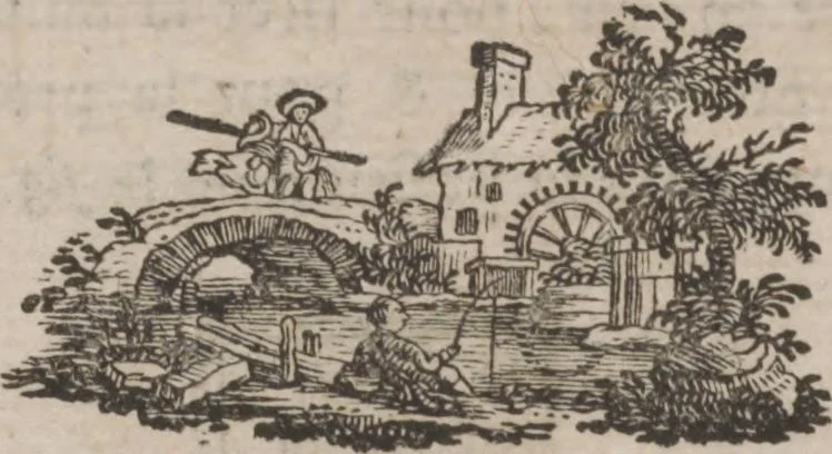 An illustration from Codicile de Jérome Sharp, professeur de physique amusante; où l'on trouve, parmi plusieurs tours dont il n'est point parlé dans son testament, diverses récréations relatives aux sciences & beaux-arts. Pour servir de troisième suite à la Magie blanche dévoilée, 1791, leaf 88