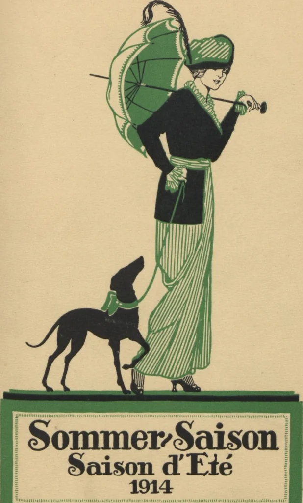 An illustration from Sommer-saison, saison d'été, 1914, 1914, leaf 1