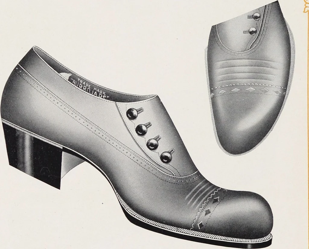 An illustration from Korrect shape shoes : spring and summer 1910 : carried in stock / Burt & Packard Co., 1910, leaf 14