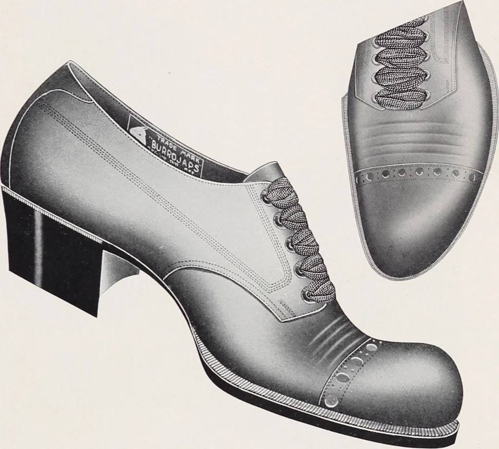 An illustration from Korrect shape shoes : spring and summer 1910 : carried in stock / Burt & Packard Co., 1910, leaf 15