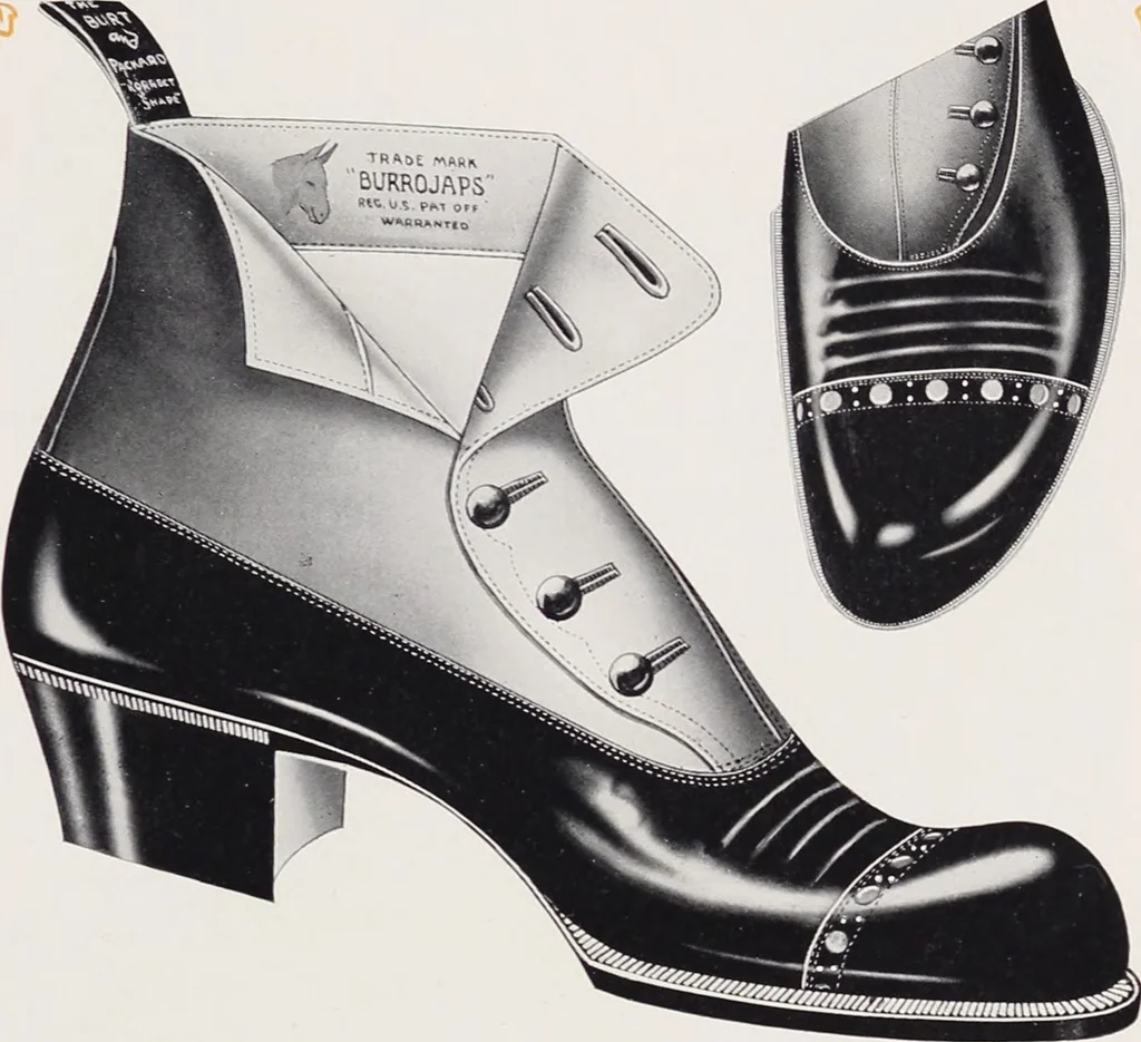 An illustration from Korrect shape shoes : spring and summer 1910 : carried in stock / Burt & Packard Co., 1910, leaf 23