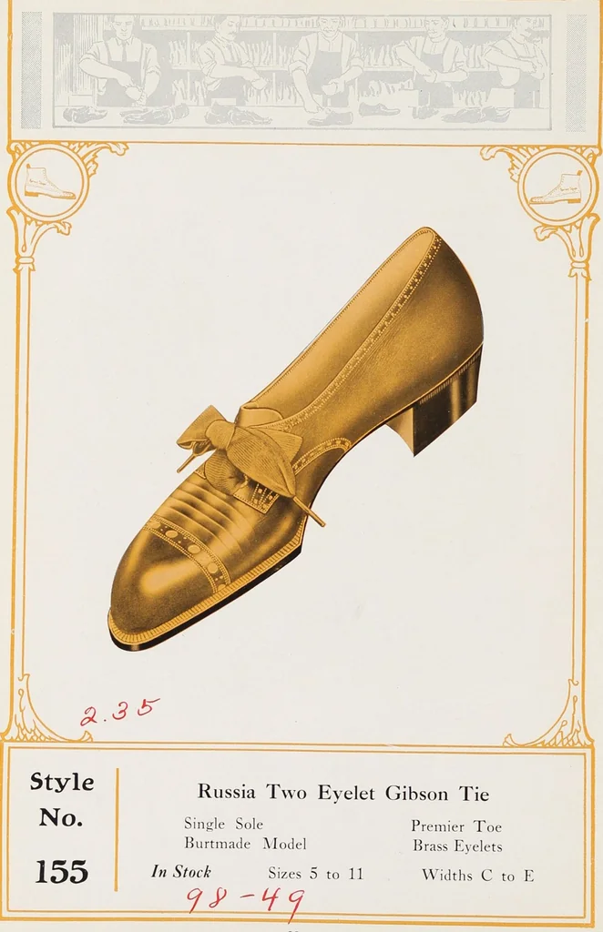 An illustration from Korrect shape shoes : spring and summer 1910 : carried in stock / Burt & Packard Co., 1910, leaf 30