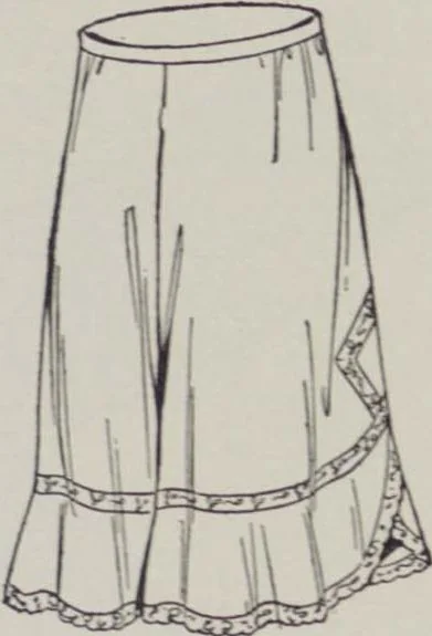 An illustration from Patterns for underwear and lingerie, 1916, leaf 33