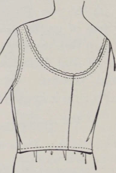 An illustration from Patterns for underwear and lingerie, 1916, leaf 5