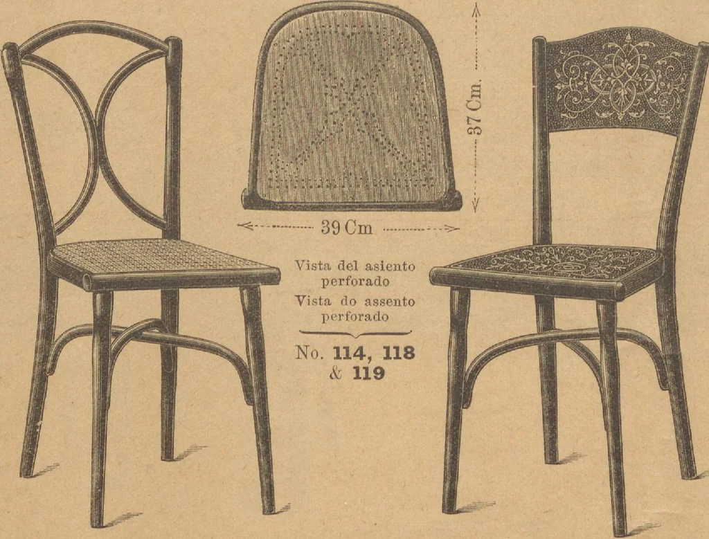 An illustration from Extracto del catalogo principal / Thonet Hermanos, 1895, leaf 11