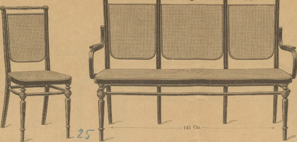 An illustration from Extracto del catalogo principal / Thonet Hermanos, 1895, leaf 14