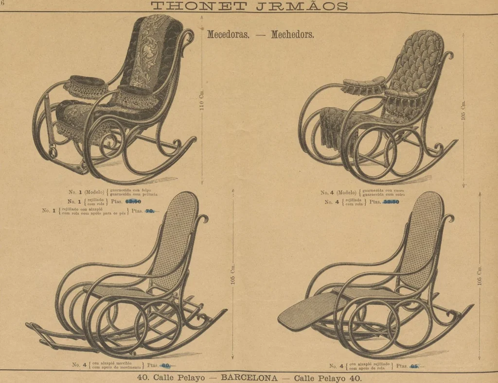 An illustration from Extracto del catalogo principal / Thonet Hermanos, 1895, leaf 18
