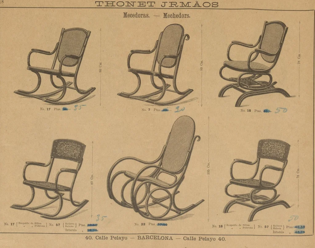 An illustration from Extracto del catalogo principal / Thonet Hermanos, 1895, leaf 20
