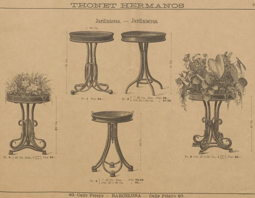 An illustration from Extracto del catalogo principal / Thonet Hermanos, 1895, leaf 25