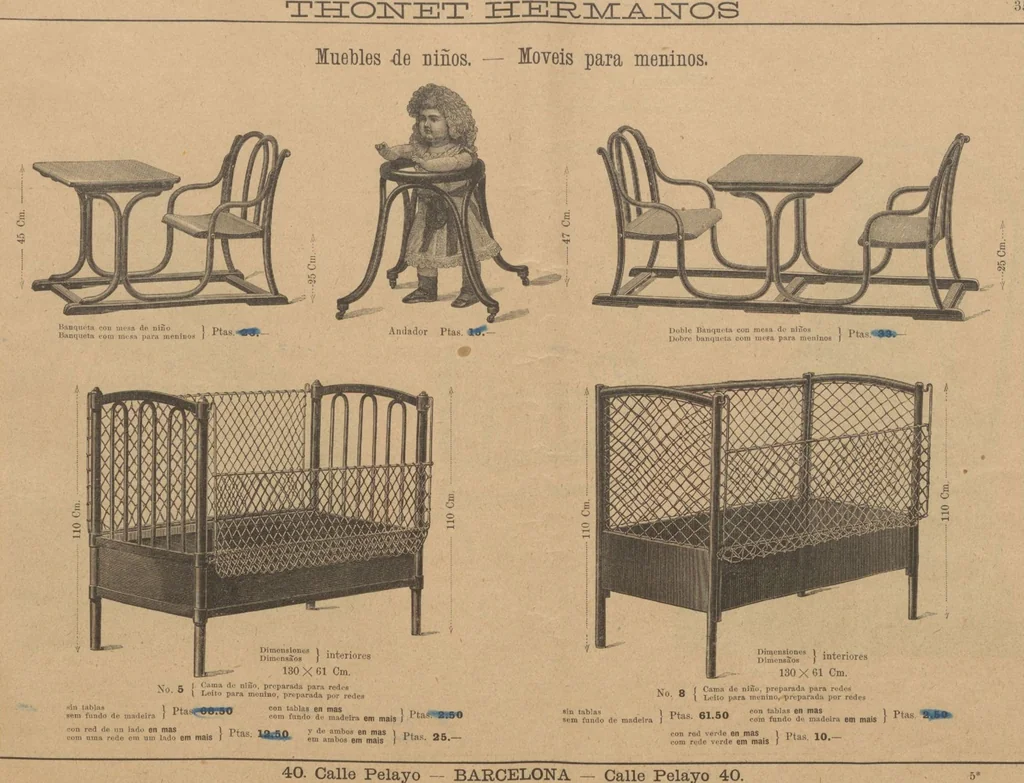 An illustration from Extracto del catalogo principal / Thonet Hermanos, 1895, leaf 37