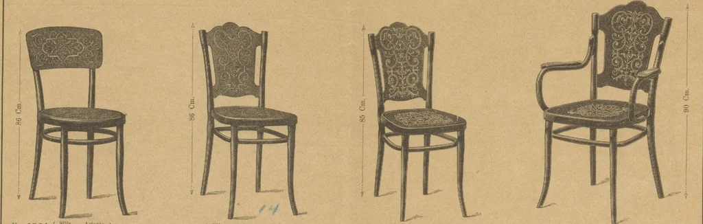 An illustration from Extracto del catalogo principal / Thonet Hermanos, 1895, leaf 8