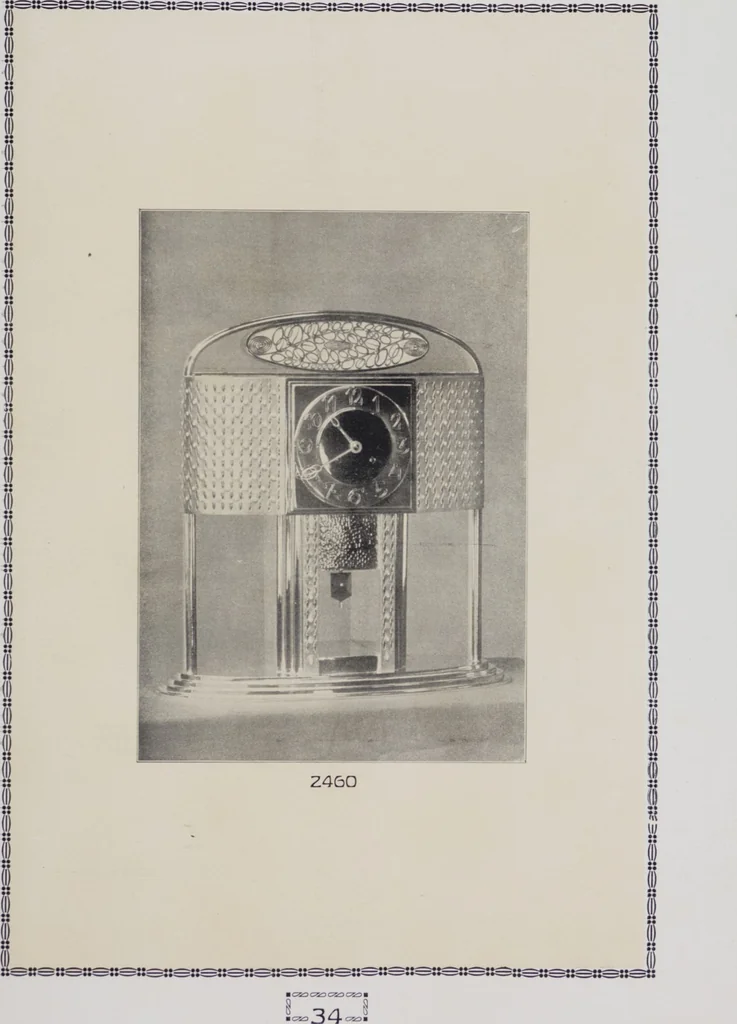 An illustration from Vulkania, Prostějov. Odděleni I., Dekorativní a praktické umělecké́ předměty pro výzdobu bytu = Section I. Objets d'art en métal pratiques et décoratifs pour l'ornement du logis, 1907, leaf 22