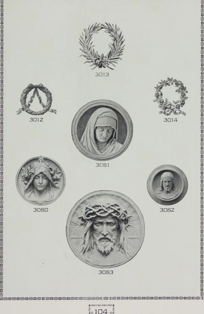 An illustration from Vulkania, Prostějov. Odděleni I., Dekorativní a praktické umělecké́ předměty pro výzdobu bytu = Section I. Objets d'art en métal pratiques et décoratifs pour l'ornement du logis, 1907, leaf 53