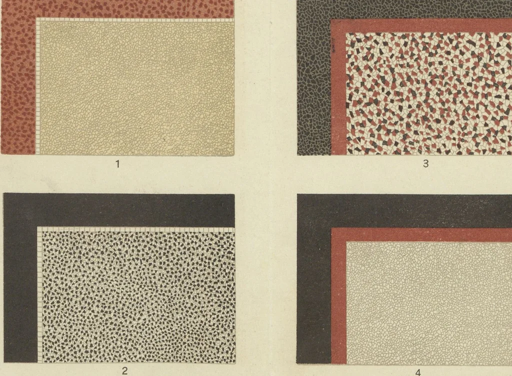 An illustration from Travaux de mosaïque & imitation marbre / entreprise de construction J. Comiotto, 1920, leaf 2