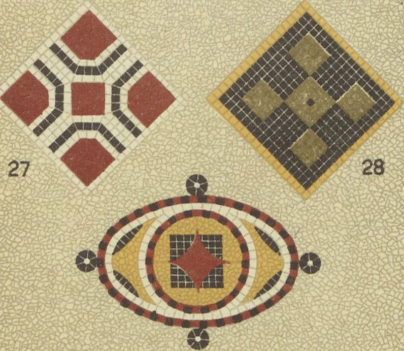 An illustration from Travaux de mosaïque & imitation marbre / entreprise de construction J. Comiotto, 1920, leaf 6
