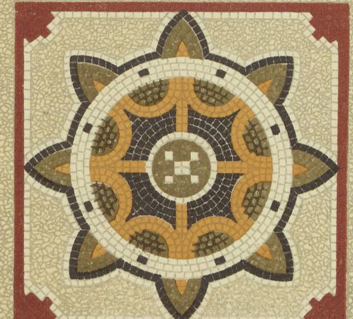 An illustration from Travaux de mosaïque & imitation marbre / entreprise de construction J. Comiotto, 1920, leaf 6