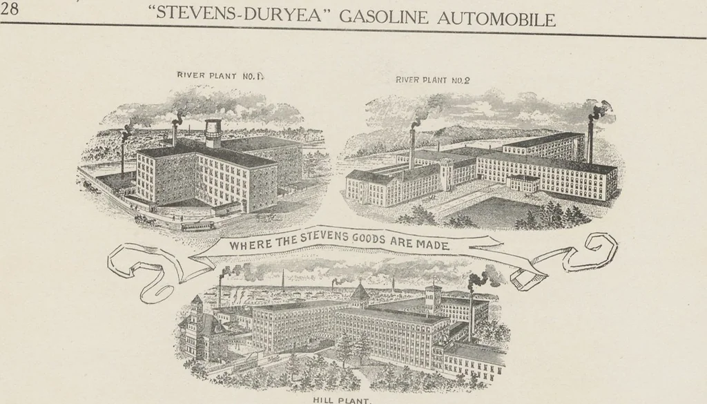 An illustration from The Stevens-Duryea : two cylinder opposed type gasoline autombobile / manufactured by J. Stevens Arms and Tool Company, 1903, leaf 30