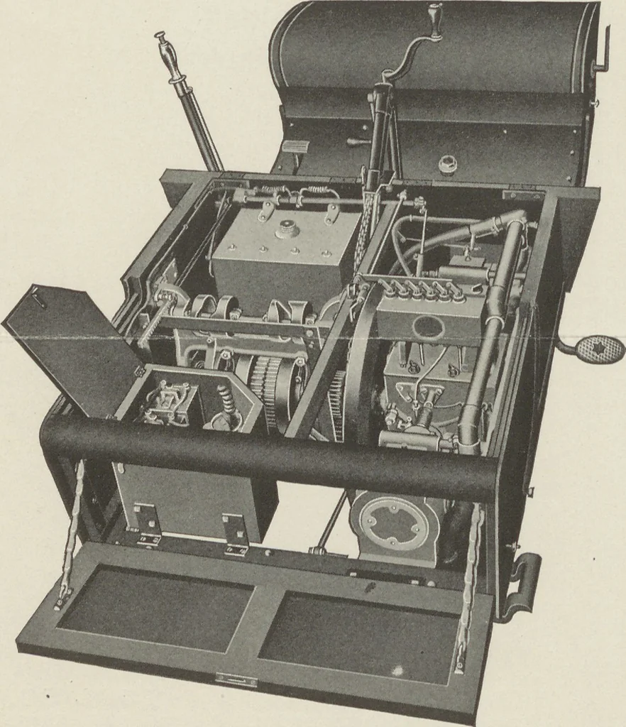 An illustration from Stevens-Duryea : it starts from the seat and wins notable victories / J. Stevens Arms & Tool Co, 1904, leaf 2