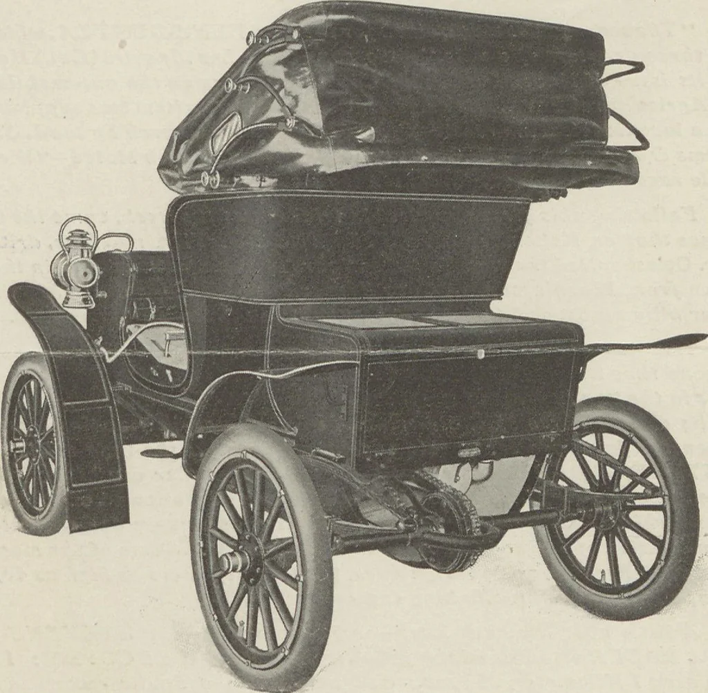 An illustration from Stevens-Duryea : it starts from the seat and wins notable victories / J. Stevens Arms & Tool Co, 1904, leaf 4
