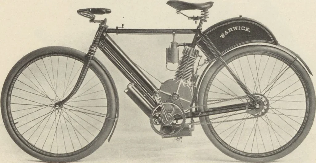 An illustration from Warwick : automobiles, motor cycles, bicycles, 1903, 1903, leaf 9