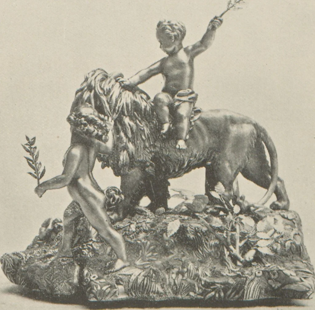 An illustration from The century vase, made in sterling silver by the Gorham M'f'g Co., silversmiths, Broadway and 19th street, New York, (Works at Providence, Rhode Island) : to commemorate the completion of the first century of the Republic of the United States of America, 1876, leaf 3
