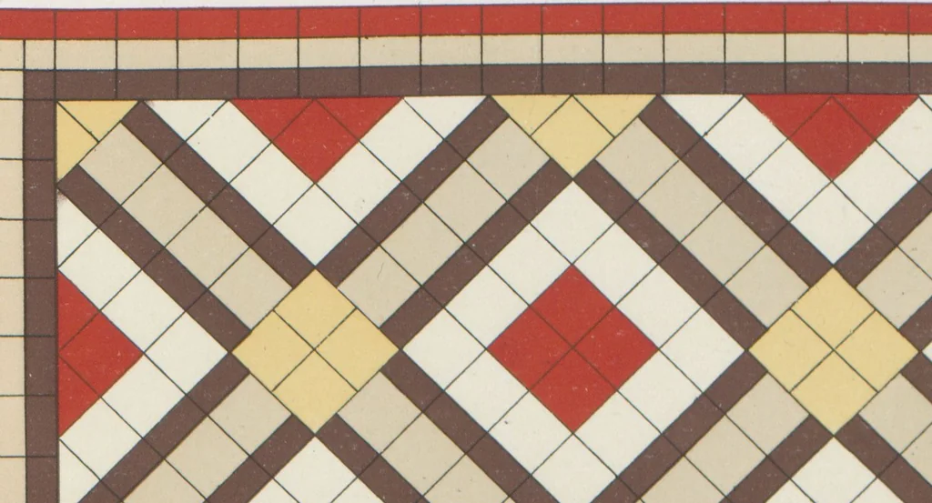 An illustration from Carrelages céramiques / Octave Colozier, S. Just des Marais (Oise), 1906, leaf 27