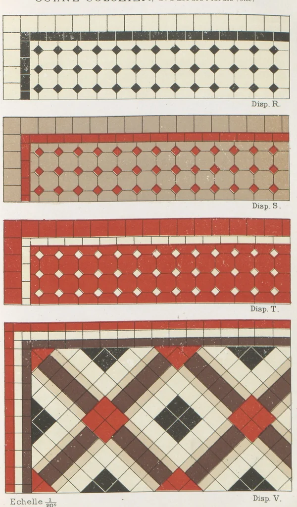 An illustration from Carrelages céramiques / Octave Colozier, S. Just des Marais (Oise), 1906, leaf 28