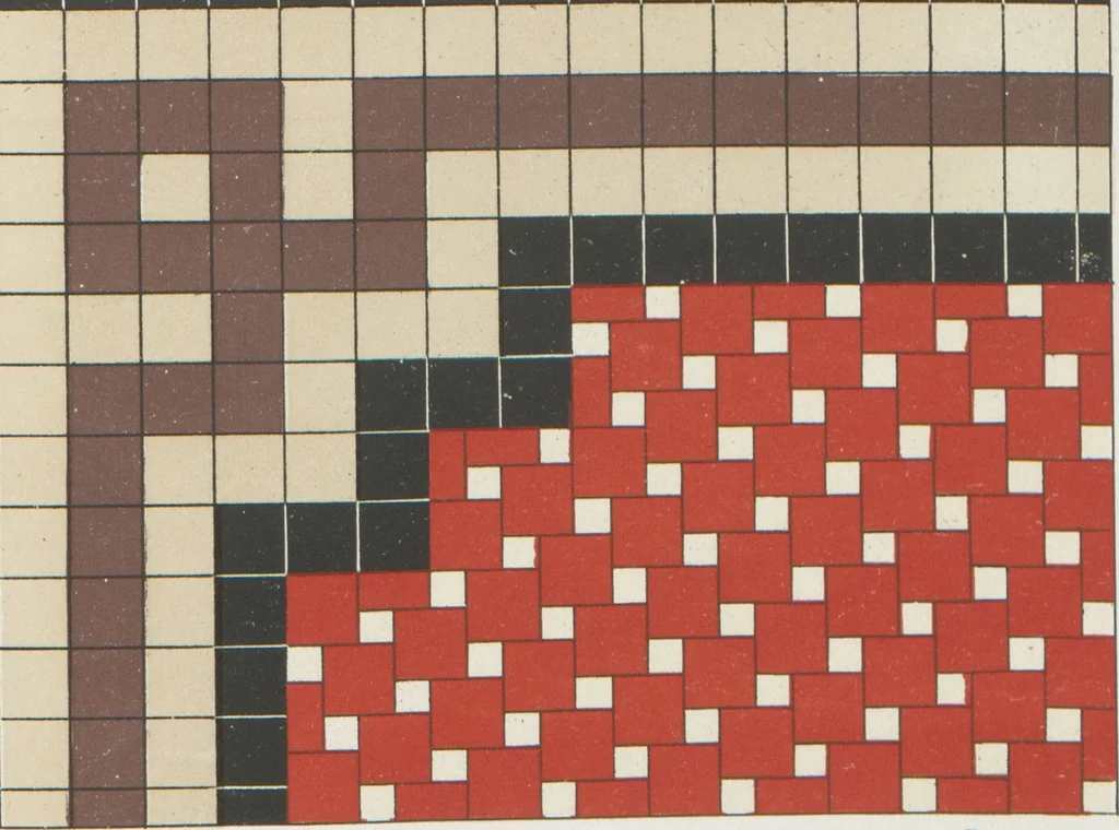 An illustration from Carrelages céramiques / Octave Colozier, S. Just des Marais (Oise), 1906, leaf 29