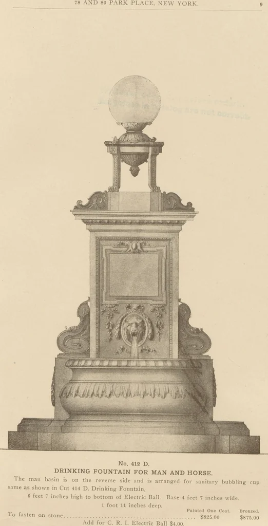 An illustration from Sanitary drinking fountains, 1911, leaf 10