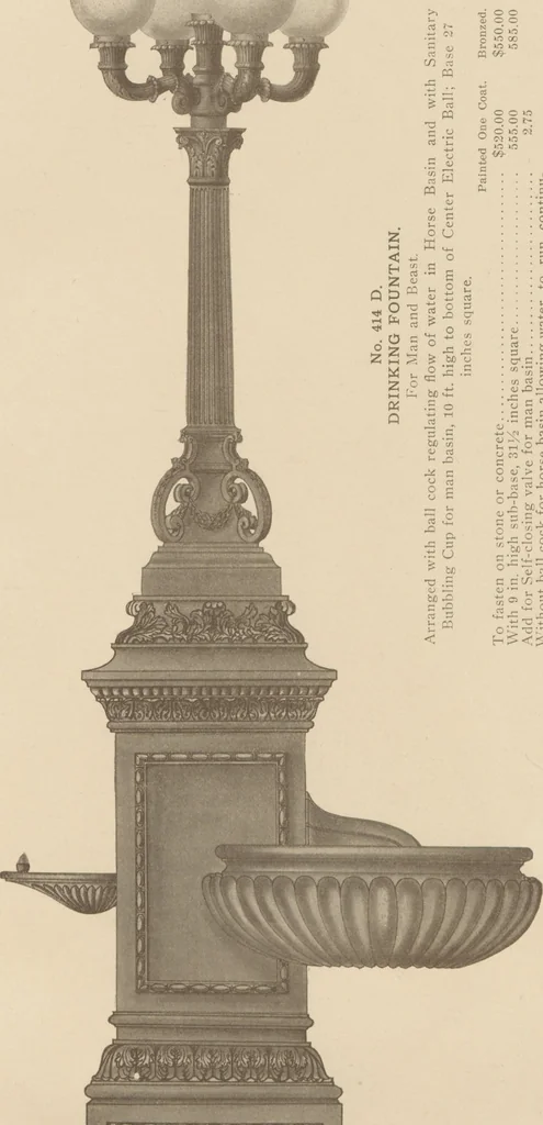 An illustration from Sanitary drinking fountains, 1911, leaf 12