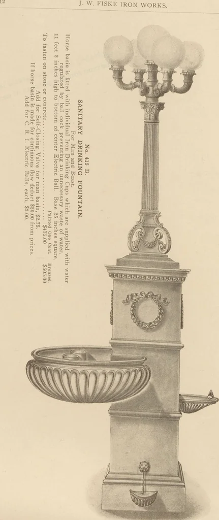 An illustration from Sanitary drinking fountains, 1911, leaf 13