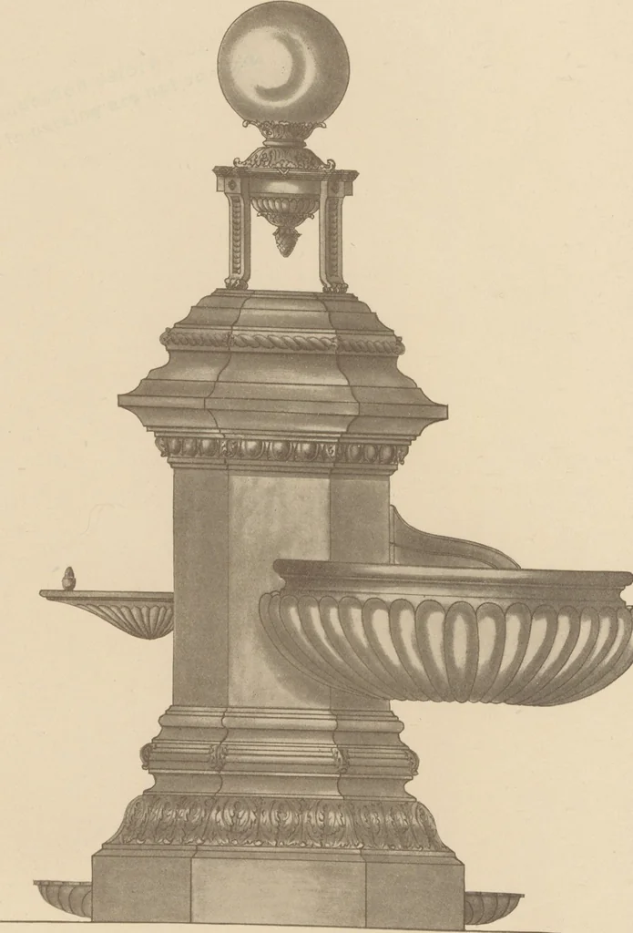 An illustration from Sanitary drinking fountains, 1911, leaf 15