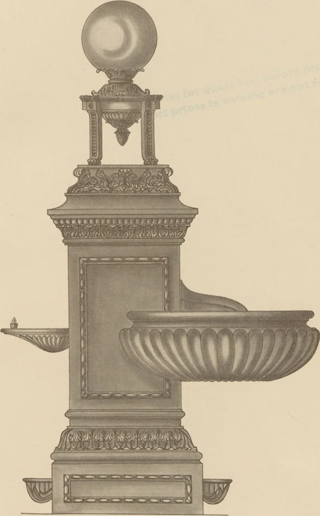 An illustration from Sanitary drinking fountains, 1911, leaf 16