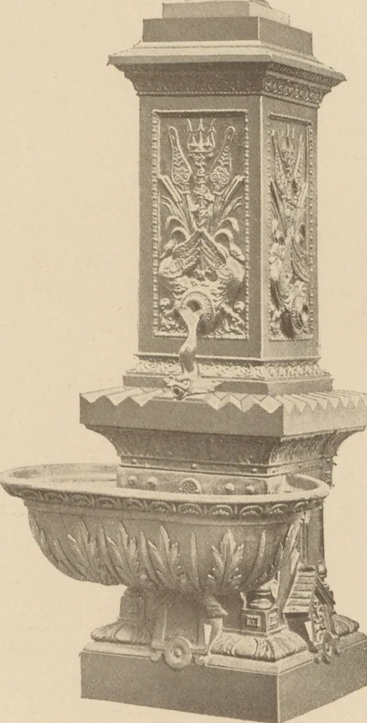 An illustration from Sanitary drinking fountains, 1911, leaf 17