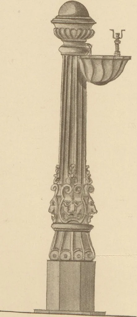 An illustration from Sanitary drinking fountains, 1911, leaf 3