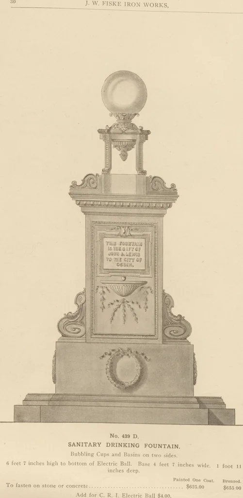 An illustration from Sanitary drinking fountains, 1911, leaf 31