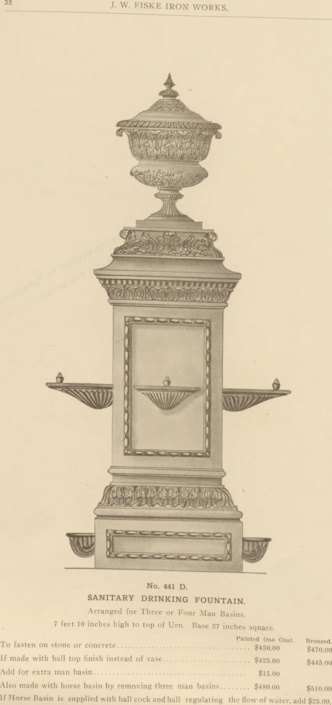 An illustration from Sanitary drinking fountains, 1911, leaf 33