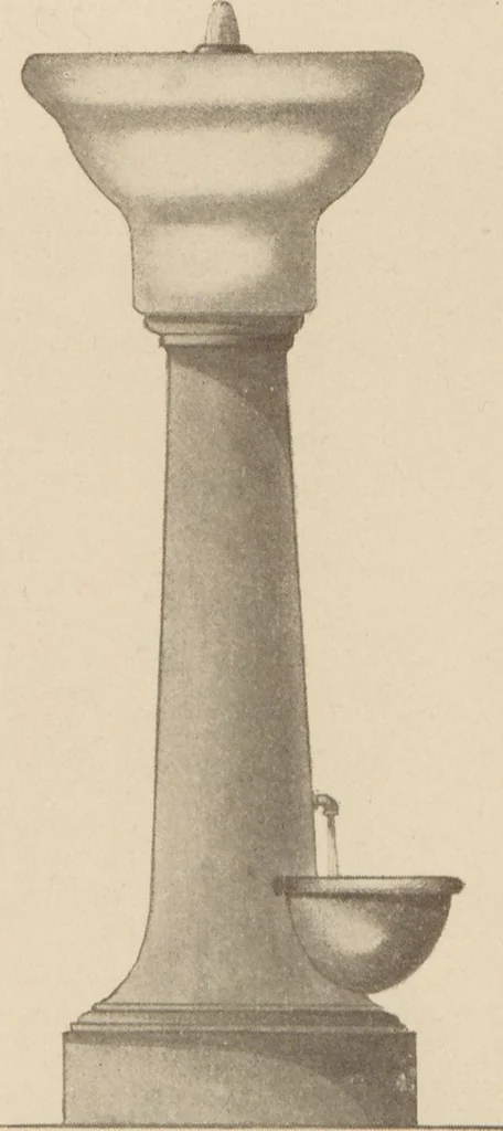 An illustration from Sanitary drinking fountains, 1911, leaf 36