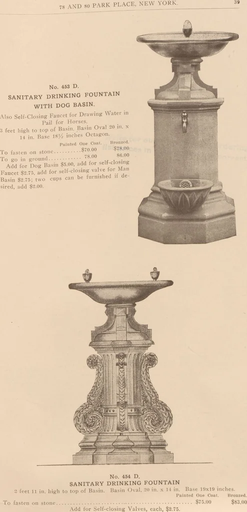 An illustration from Sanitary drinking fountains, 1911, leaf 40