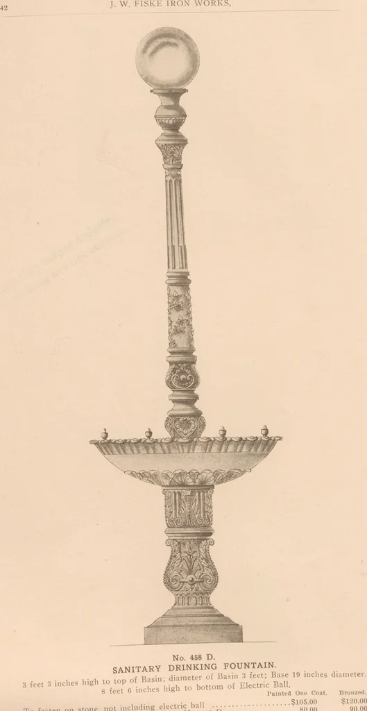 An illustration from Sanitary drinking fountains, 1911, leaf 43