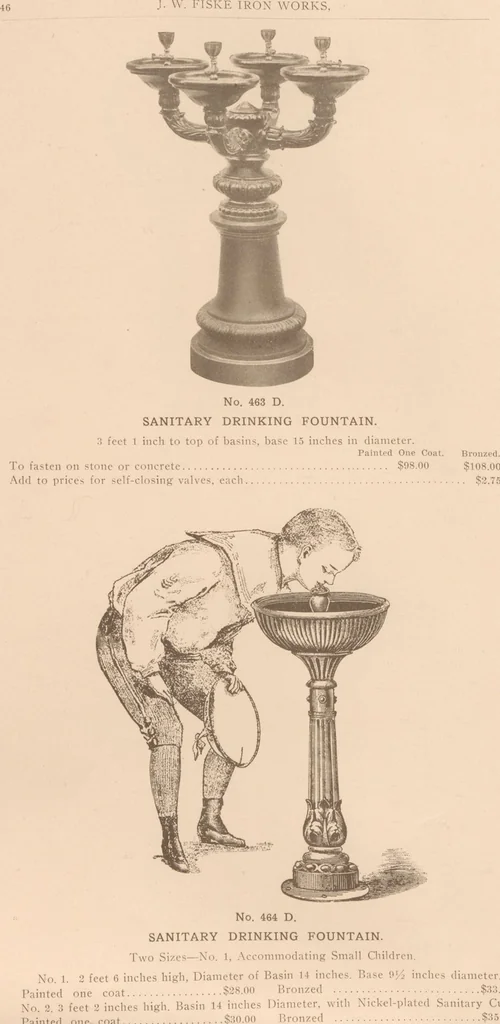 An illustration from Sanitary drinking fountains, 1911, leaf 47