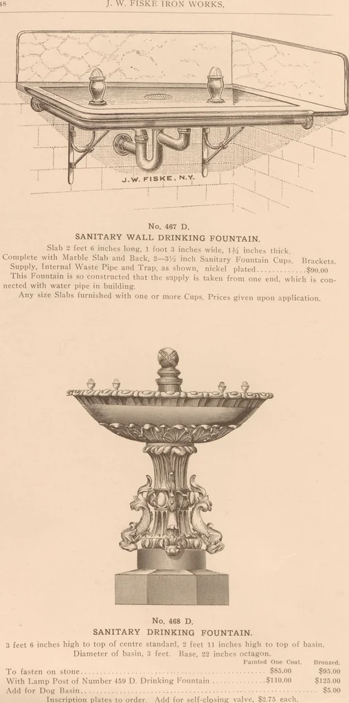 An illustration from Sanitary drinking fountains, 1911, leaf 49
