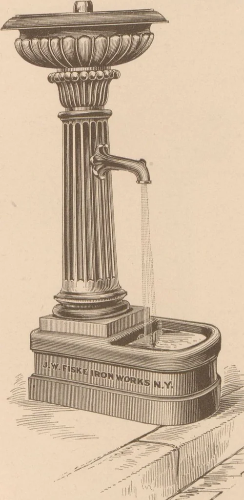 An illustration from Sanitary drinking fountains, 1911, leaf 56