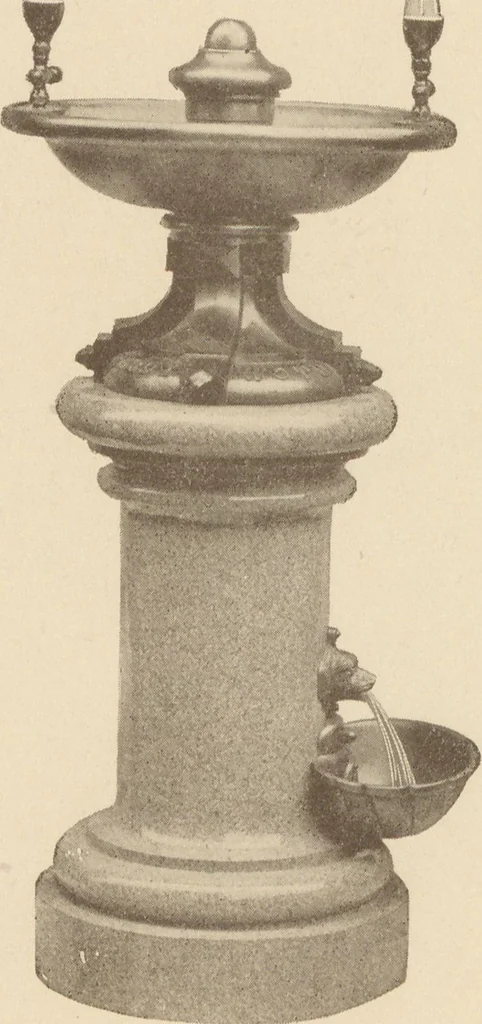 An illustration from Sanitary drinking fountains, 1911, leaf 61
